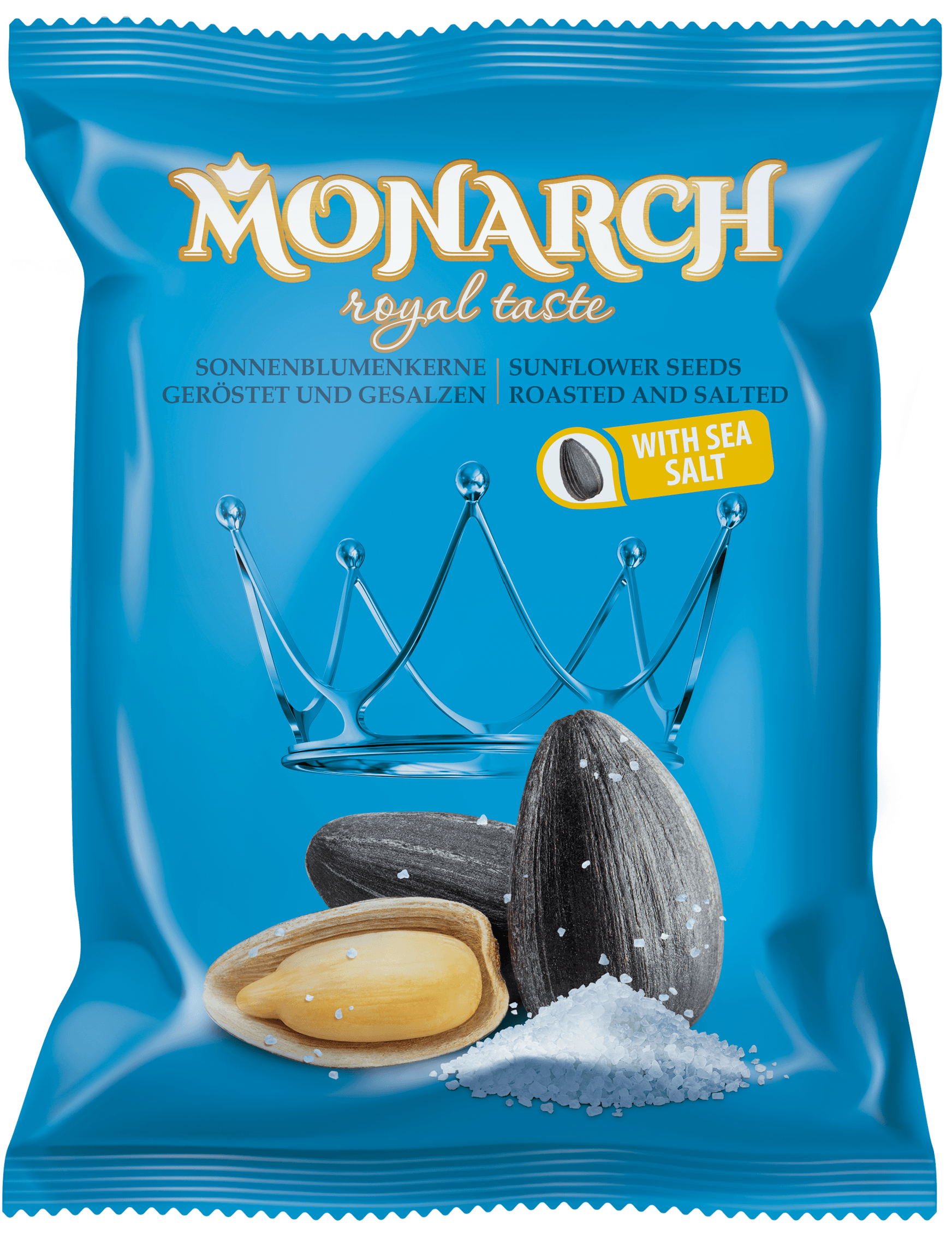Monarch roasted and salted sunflower seeds with sea salt