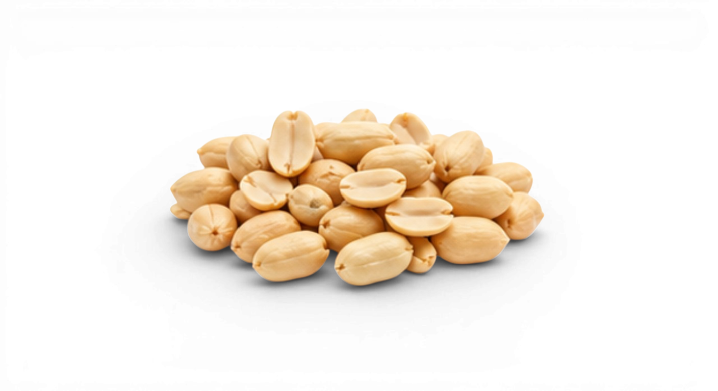 Peeled peanuts